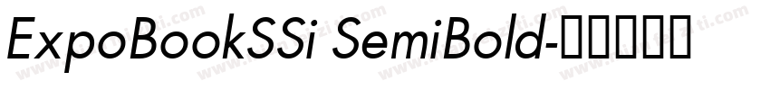 ExpoBookSSi SemiBold字体转换